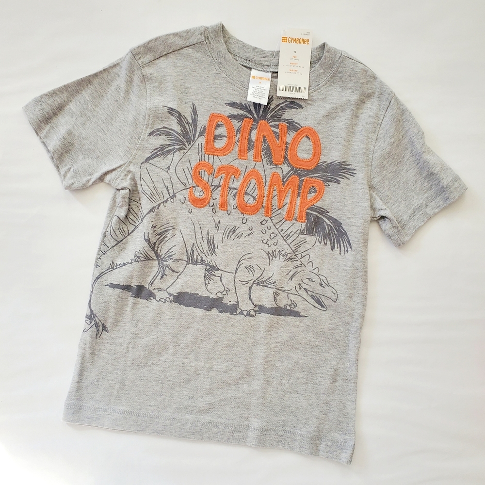 New Gymboree 5T dino stomp tee